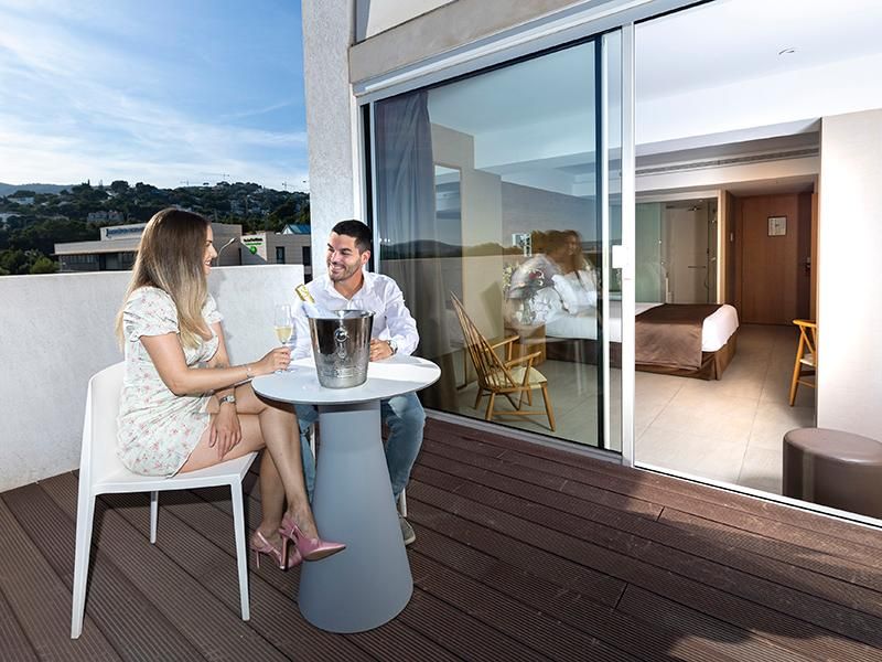 חדר דלוקס עם נוף לים